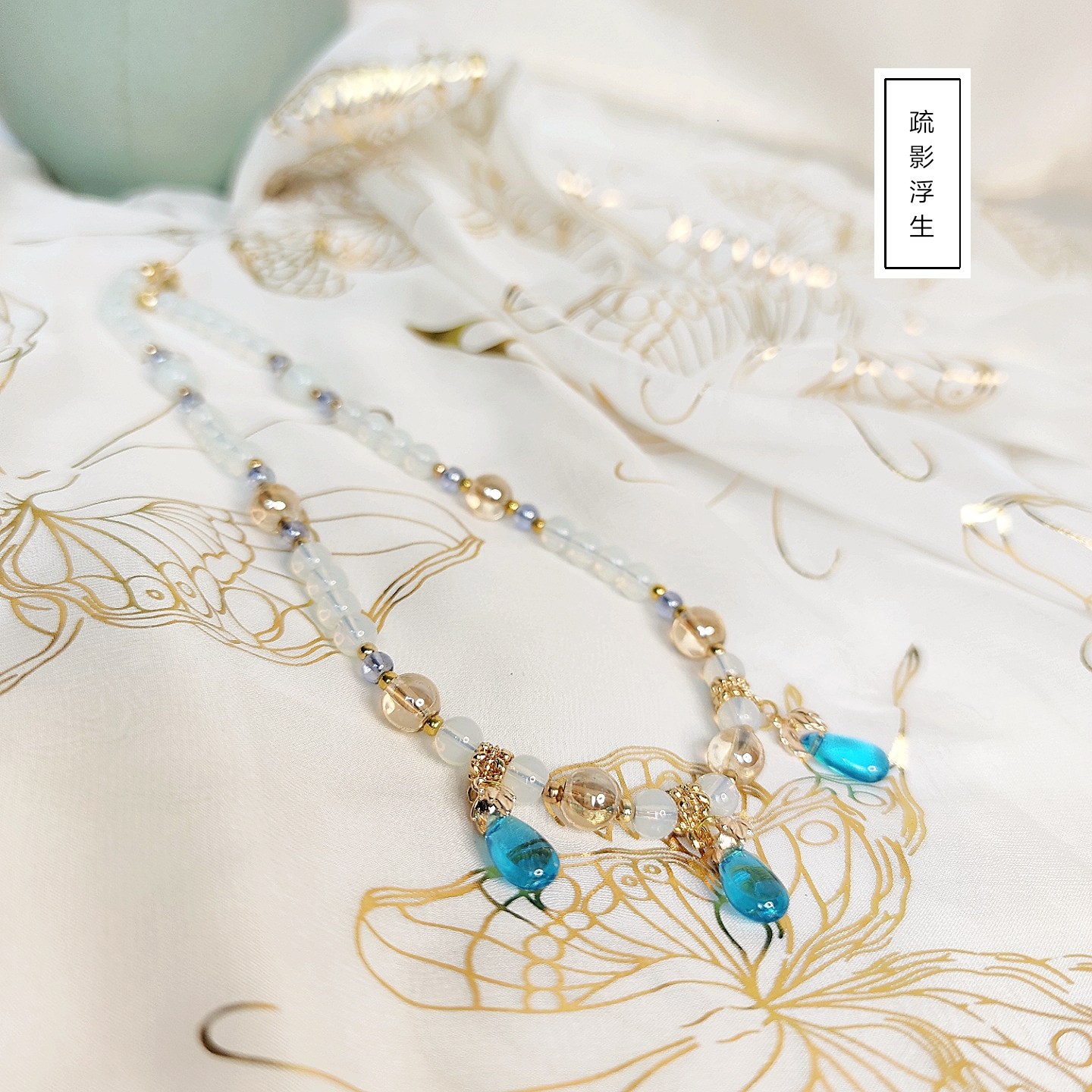 百搭新款多层古风璎珞唐风汉服袒项链头饰配饰项链