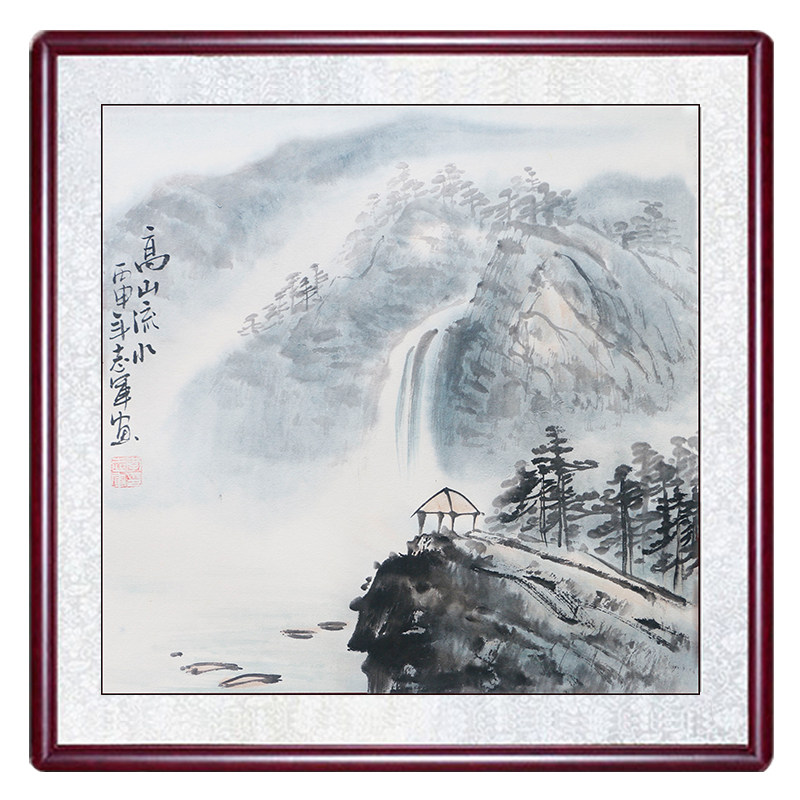 字画中国风花鸟画斗方卧室正方形玄关挂画中式家庭餐厅客厅装饰画