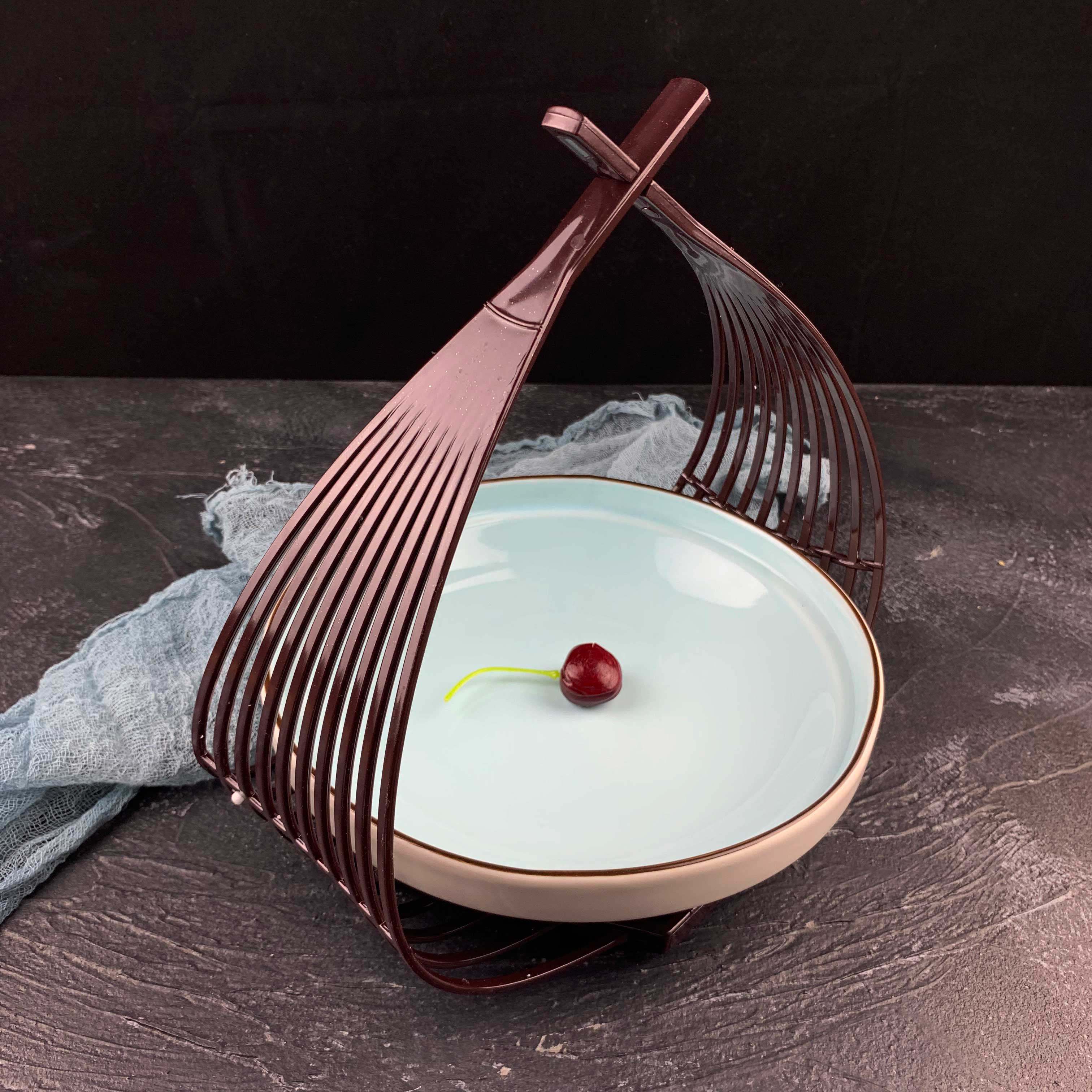 创意特色酒店私房意境餐具饭店个性提篮套装盘