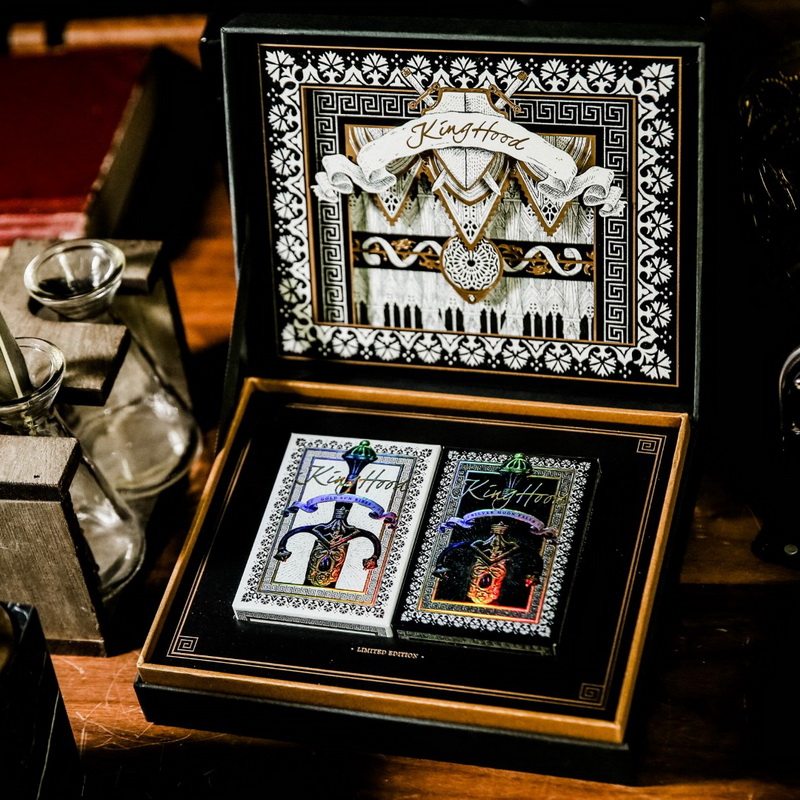 ark作品汇奇收藏创意花切扑克牌kinghood王权浮雕扑克