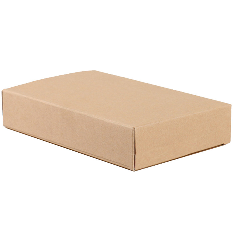 简易环保250g普洱茶牛皮纸包装盒茶茯砖白通用空白茶叶罐