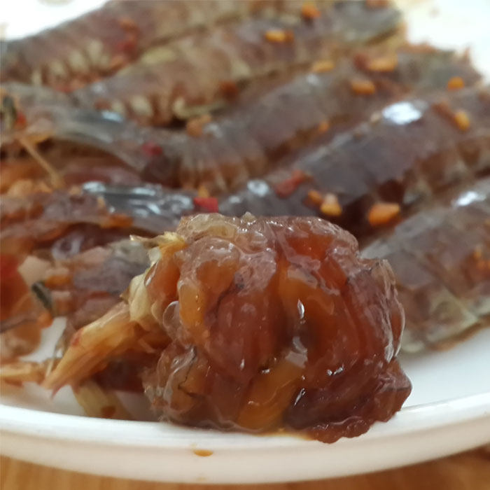 汕尾特产老广味道鲜活腌制皮皮虾全母带膏琵琶冻虾