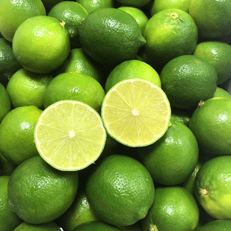 新鲜海南无籽青柠檬500g绿皮薄汁多现摘发发货柠檬