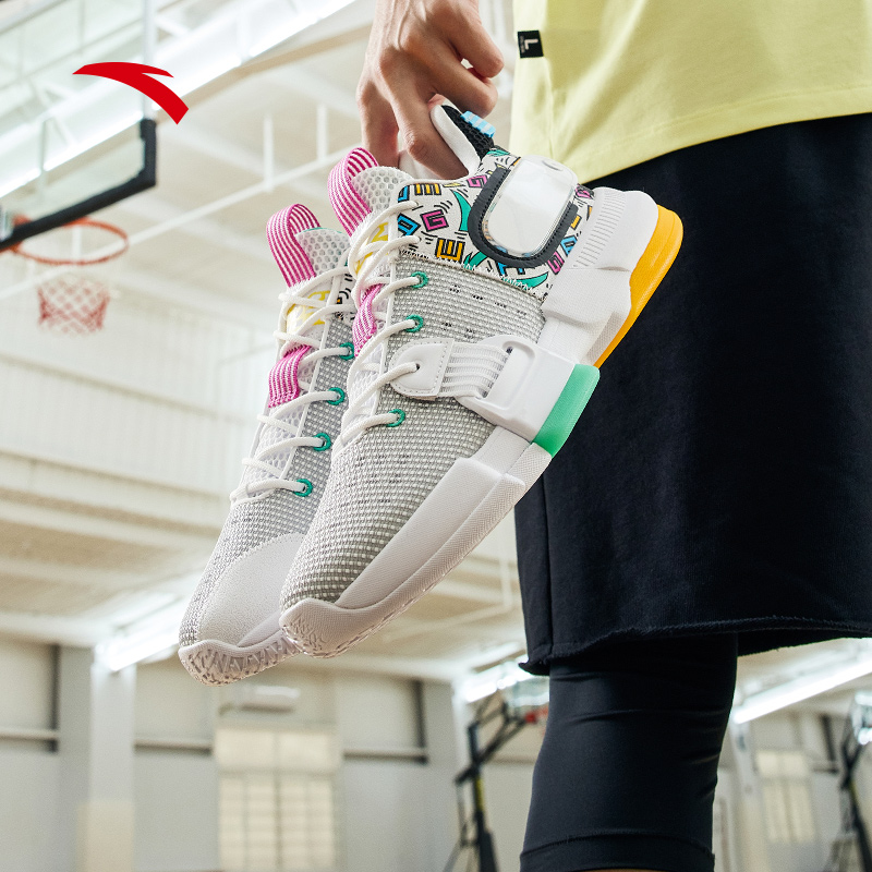 安踏轻狂2代篮球球鞋2022夏季实战耐磨专业篮球鞋