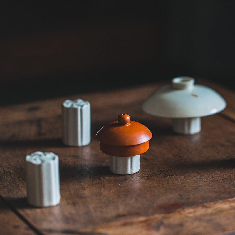 壶盖一个安放之处草木灰茶置实用道具茶道