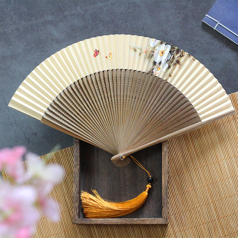 中国工艺礼品古典6寸古风扇子国风女式复古扇子