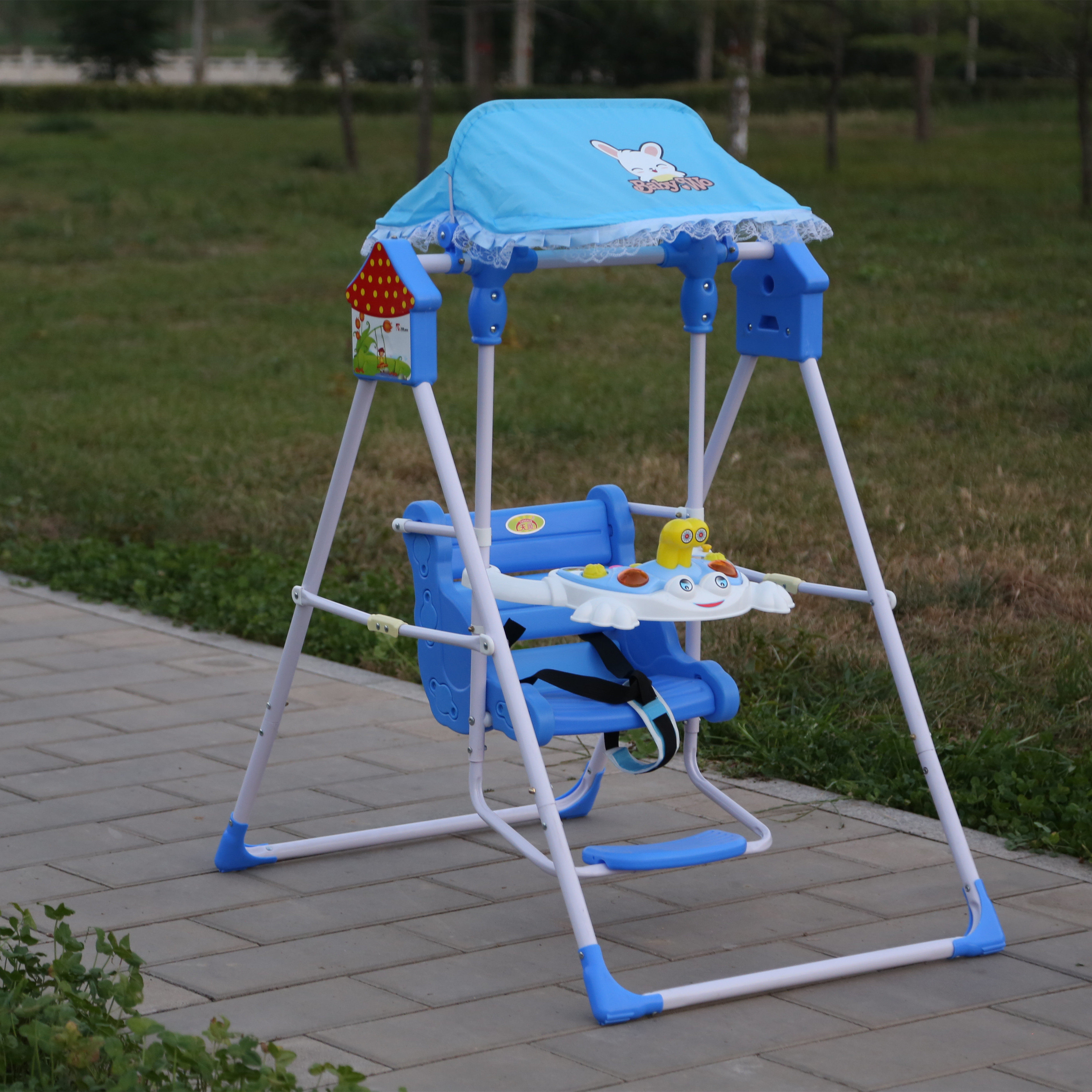 儿童秋千折叠家用小孩玩具宝宝餐桌摇椅婴儿秋千