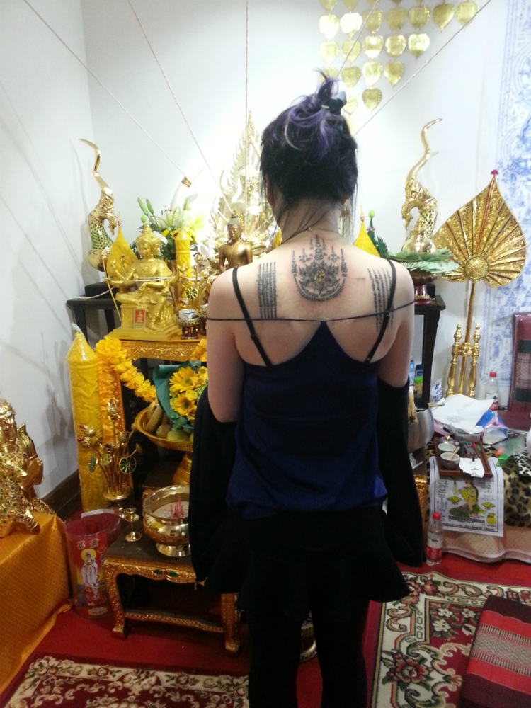 泰国刺符纹身阿赞宁人缘莲花小号招财魅力泰符缘预约链接贝叶泰佛