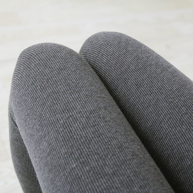 秋冬季加厚800d羽毛绒加绒显瘦竖条纹微压连裤袜打底棉袜麻灰平纹