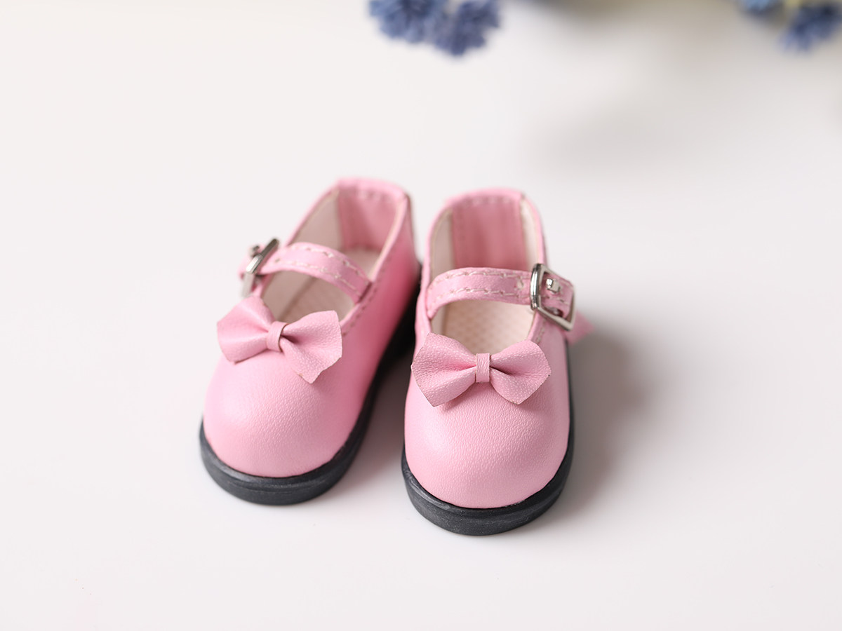 娃娃鞋子新品bjdsd公主系扣蝴蝶结平底百搭bjd娃娃