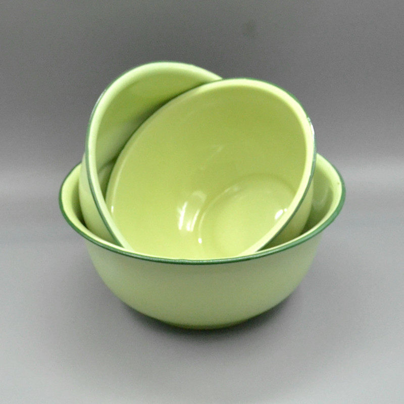 搪瓷盆碗加深老式怀旧复古瓷缸钵冒菜碗串串碗