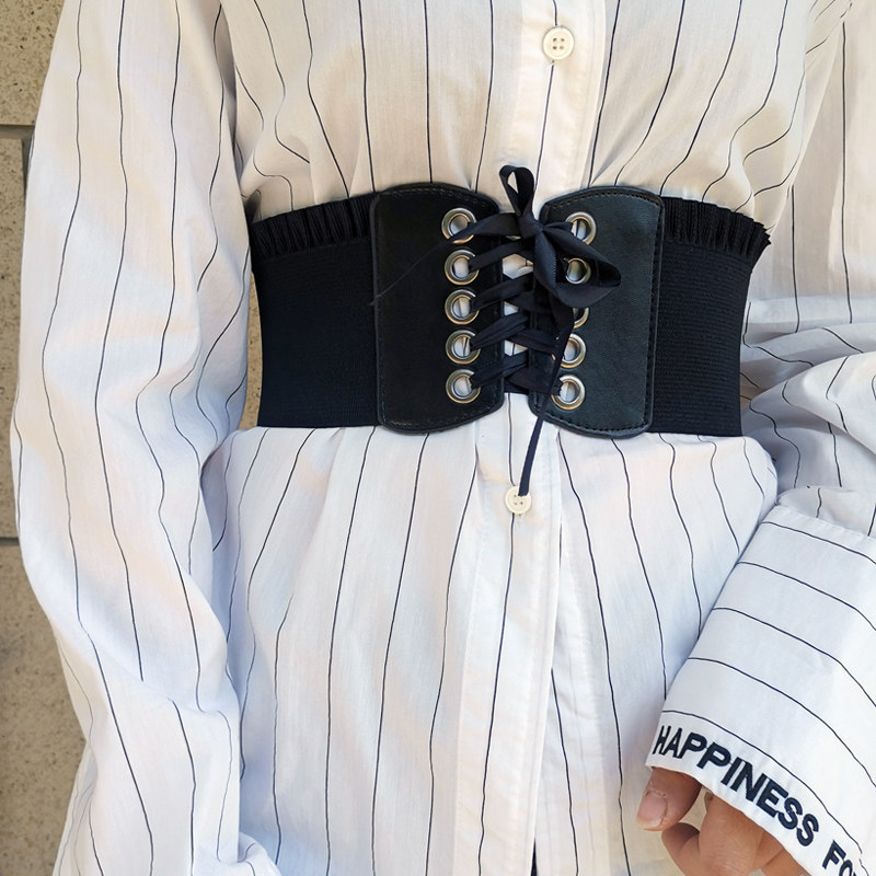 腰带女宽版束腰装饰连衣裙百搭松紧衬衫弹力系带腰带