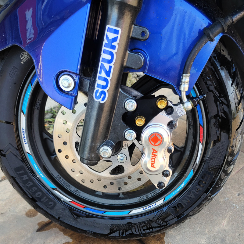 akcndd6赛道版大鲍鱼卡钳改装uqi ube九号电动车刹车装置