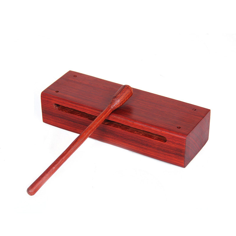传统中国民族打击乐器戏曲梵巢红木材质长方形梆子梆子