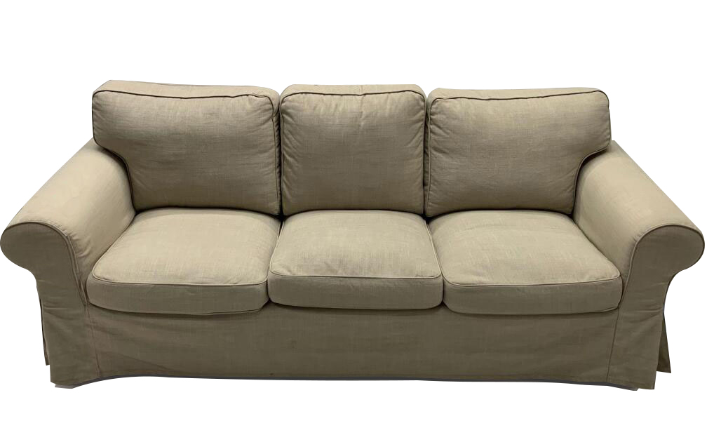 正品宜家代购国内爱克托客厅布艺简约三人沙发特价小户型欧式沙发