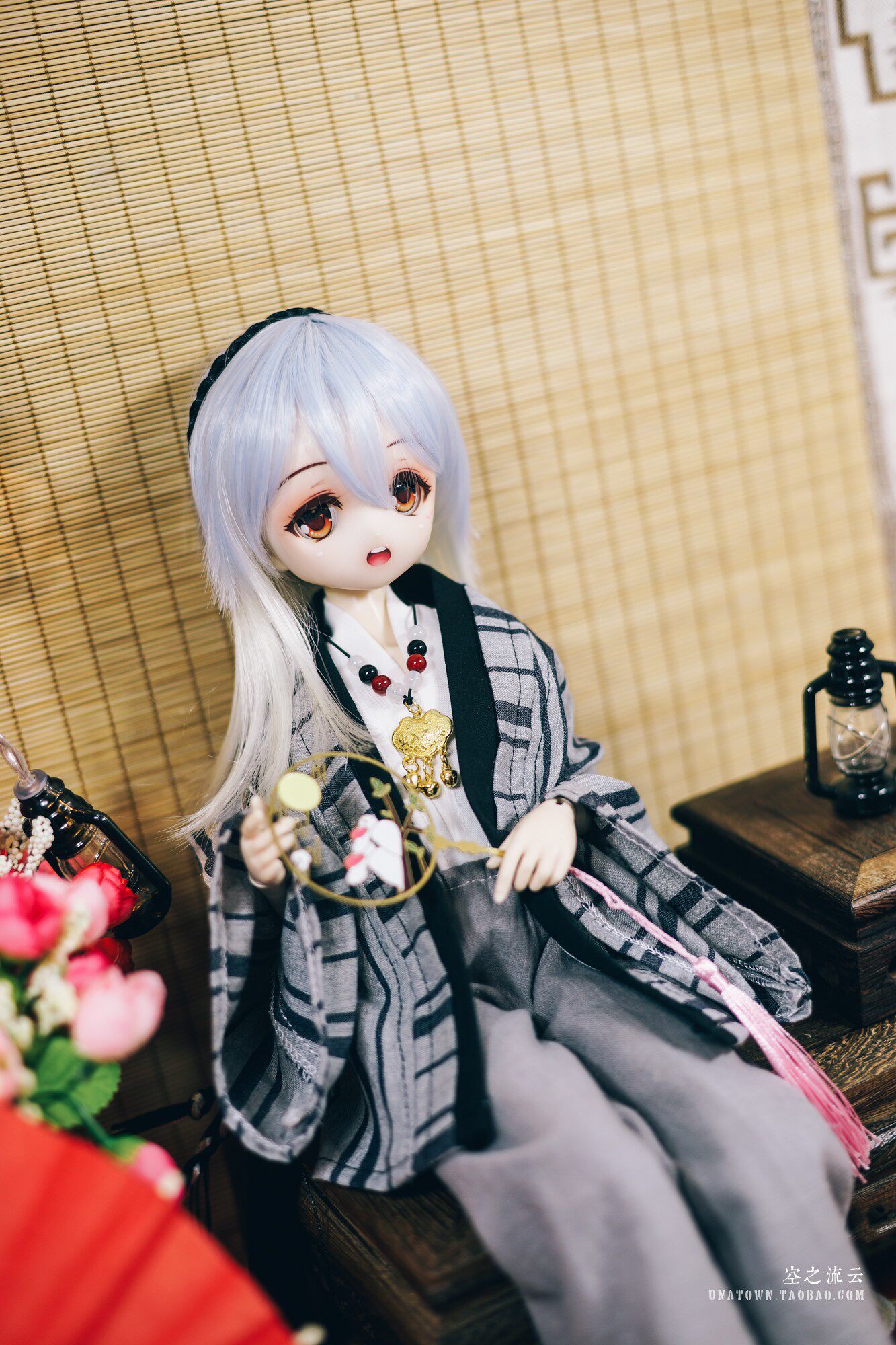 bjd娃衣4分可穿改良和服套装2ddzmddbjd娃娃