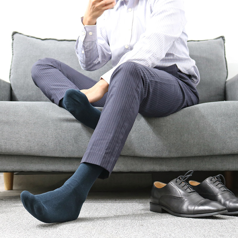 多色商务袜中筒男袜黑袜 沫梵先生socks秋冬皮马棉高品质纯棉男士