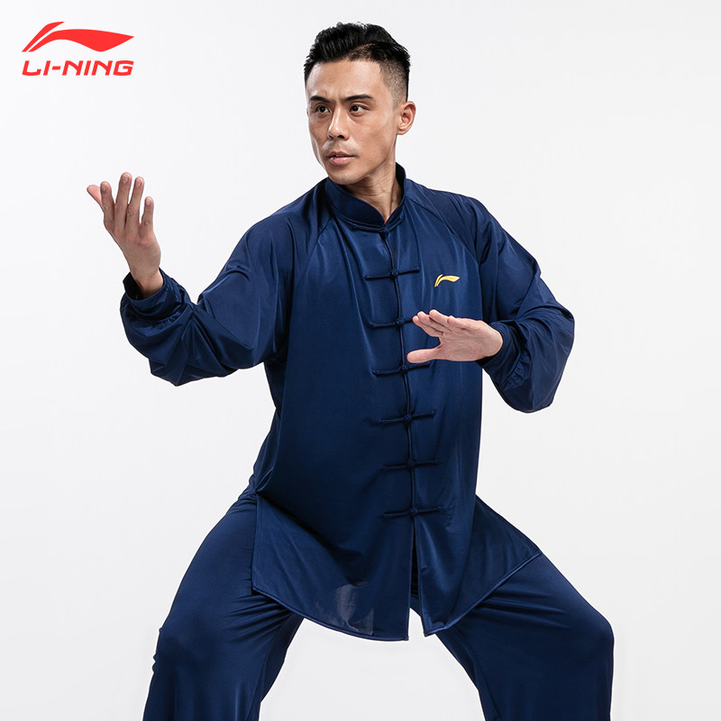 武术李宁太极服男2022新款太极拳练功服夏女服装太极服