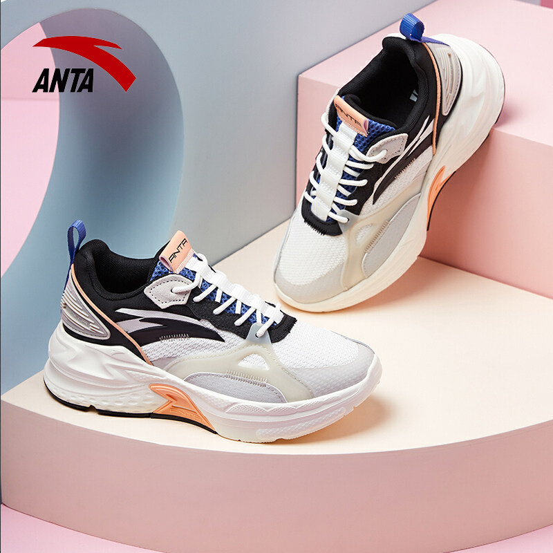 安踏女鞋运动鞋2021新款夏季透气休闲鞋正品官方运动休闲鞋