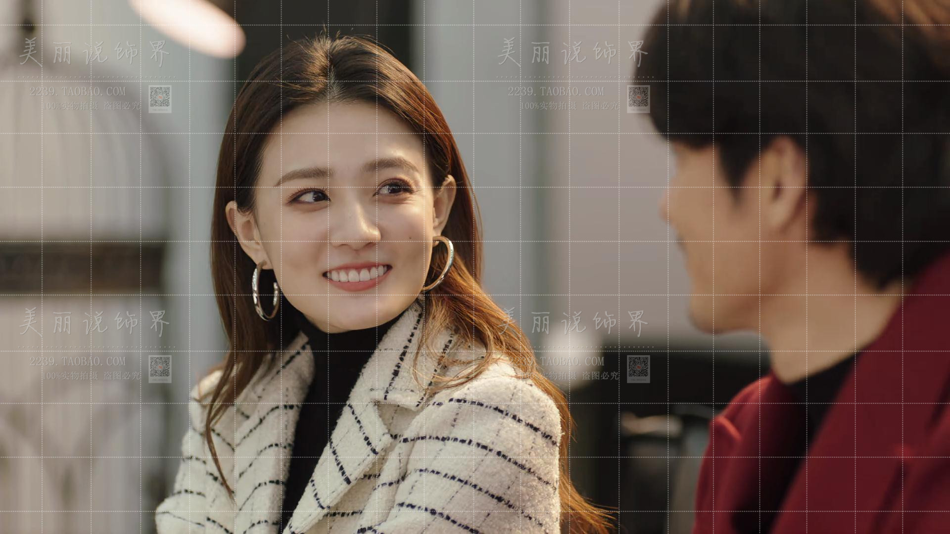 良辰美景好时光同款耳环徐璐梁明星夸张圆圈耳钉宇宙耳环