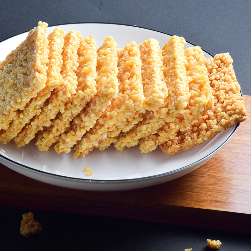 老香油炸香酥糯米咸味锅巴上海特产传统零食传统糕点