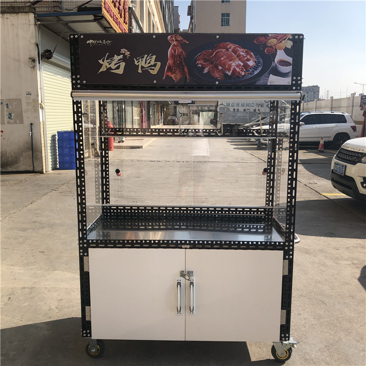 烤鸭车烧鸭车卤肉烤肉全羊羊腿烧鹅摆摊展示柜餐车