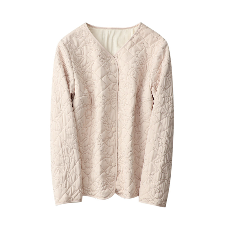 冬季长袖保暖时尚御寒防风丝棉简约真丝棉衣棉衣