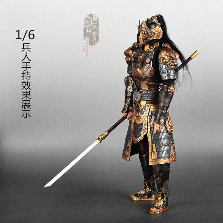 古代兵器微缩模型龙头长柄陌刀唐剑横刀朴刀兵人专区