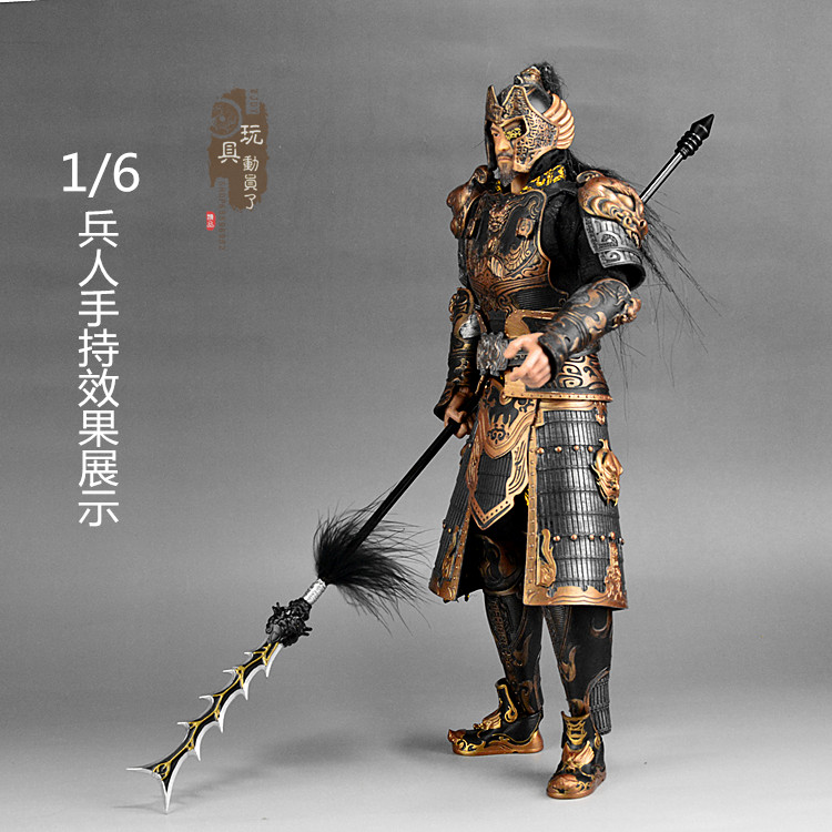 矛丈武器兵人12寸长矛钢矛八点八蛇张飞兵器兵人专区