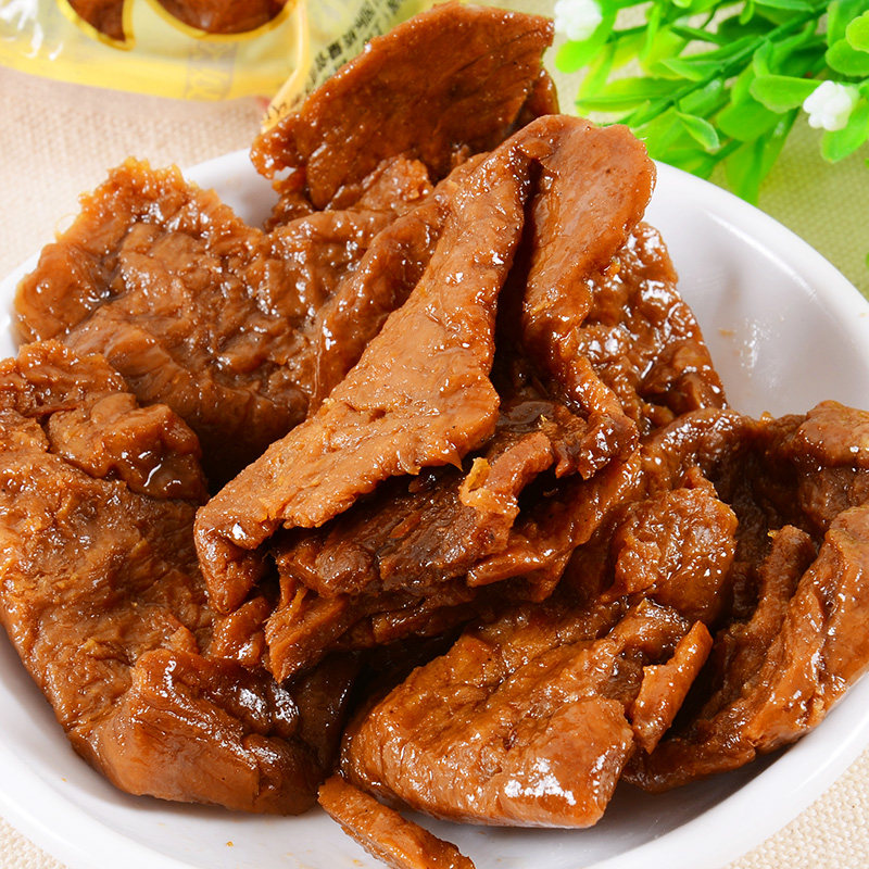 宏香记牛肉豆手撕素食豆干制品500g五香香味素肉