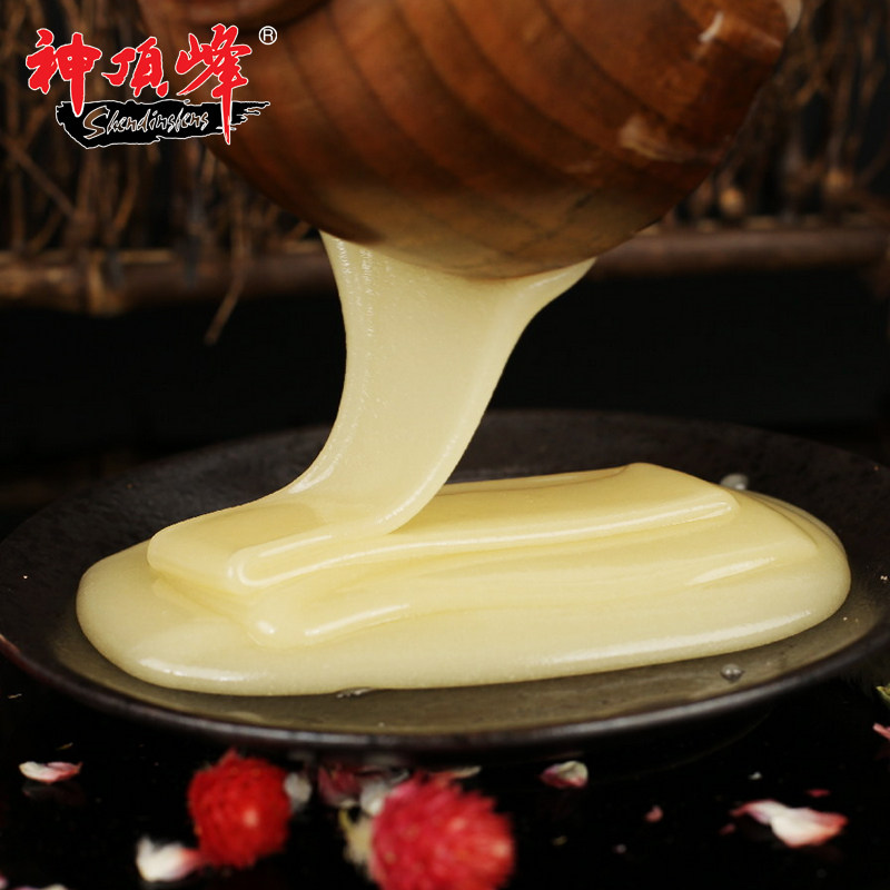 神顶峰东北黑蜂雪蜜椴树蜜纯天然蜂蜜成熟蜂蜜野生蜂蜜土蜂蜜
