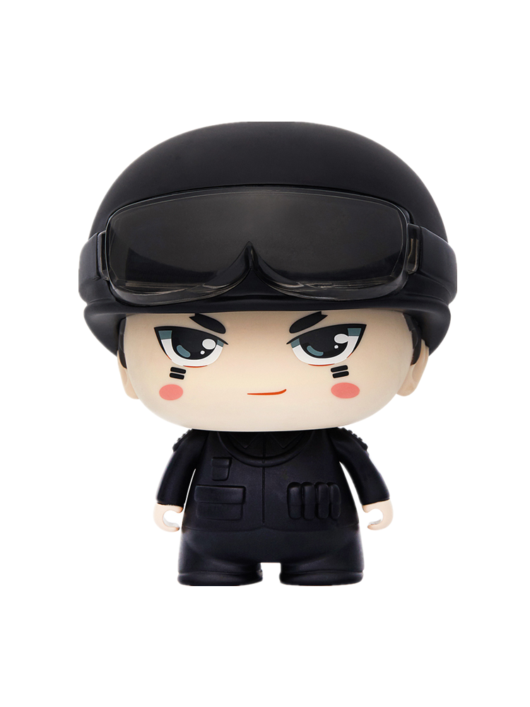 蜀黍家警察公仔手办玩偶车载摆件police卡通模型摆件