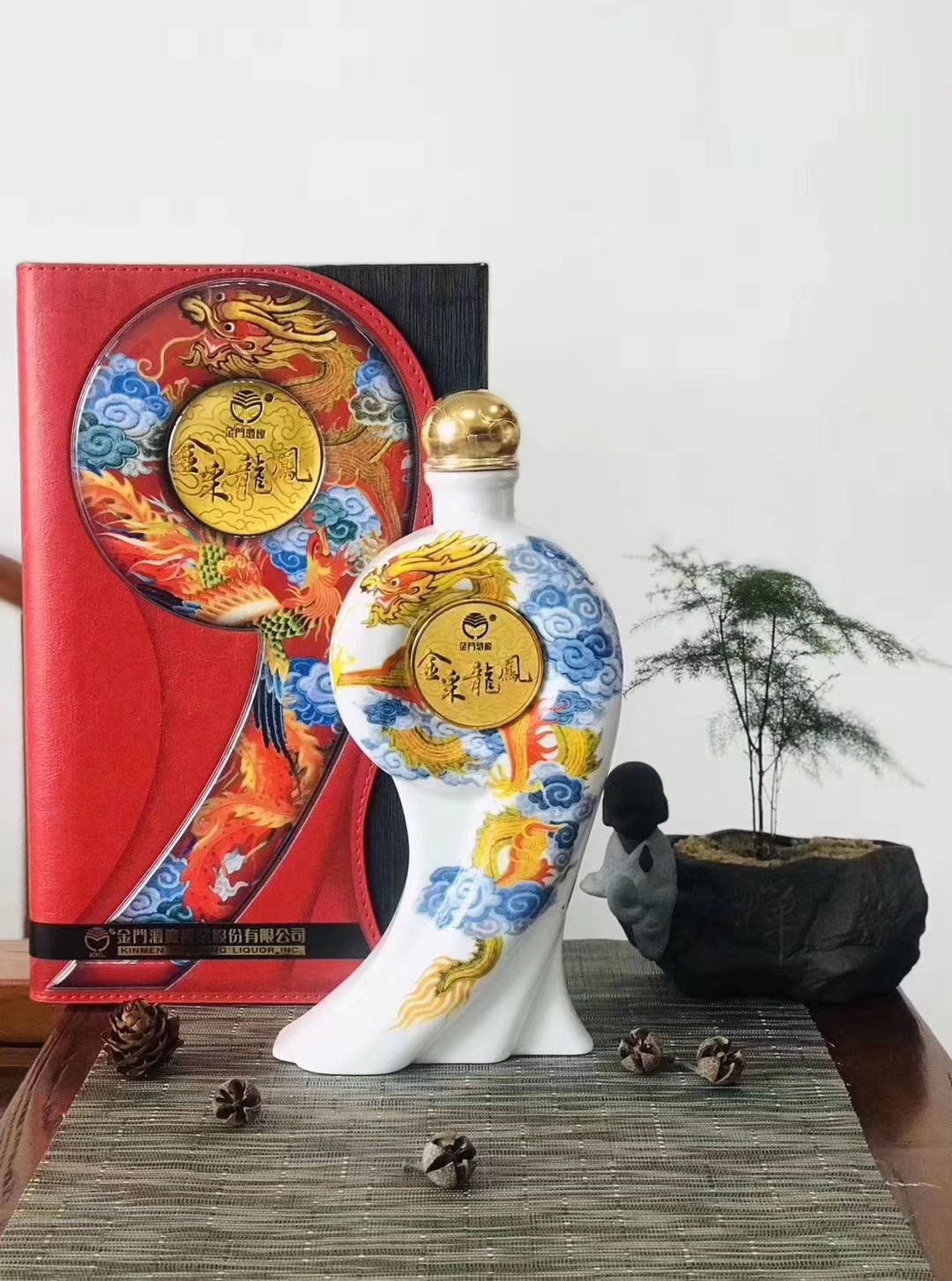 金门高粱酒金龙凤58度收藏纪念酒纯粮食白酒金酒