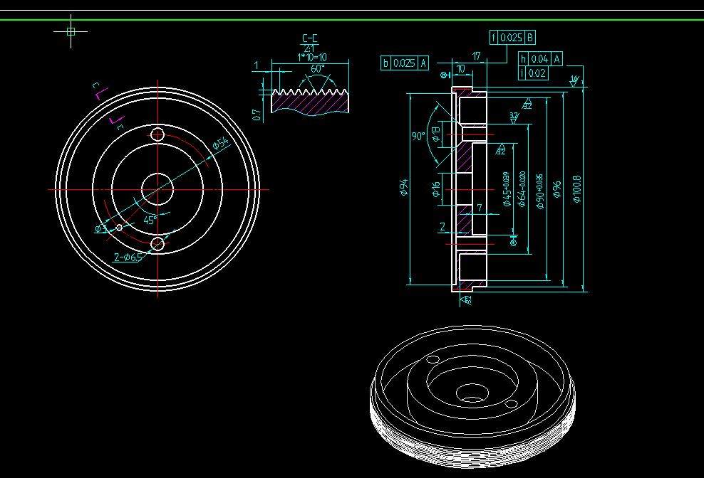 立式袋装装机纵封装置设计2d机械cad素材2d