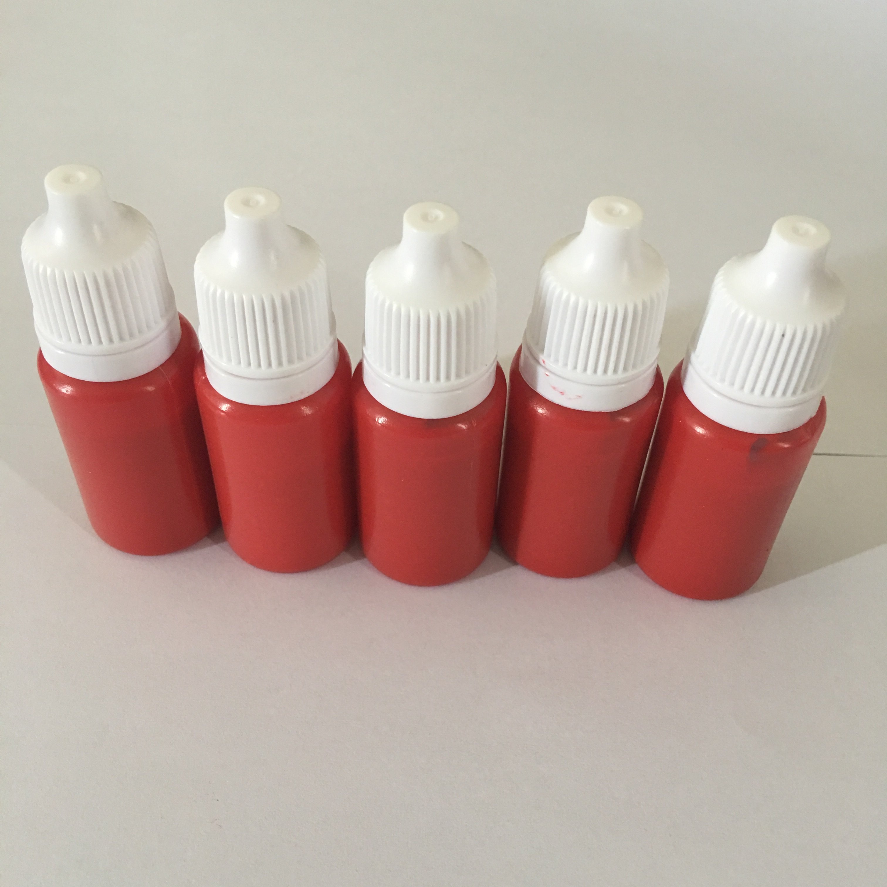 红色光敏大号万次发票印油公章盖章印章大容量可爱印泥