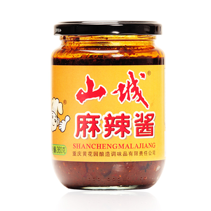 山城麻辣辣酱360g瓶装商用重庆风味拌饭调味酱类调料