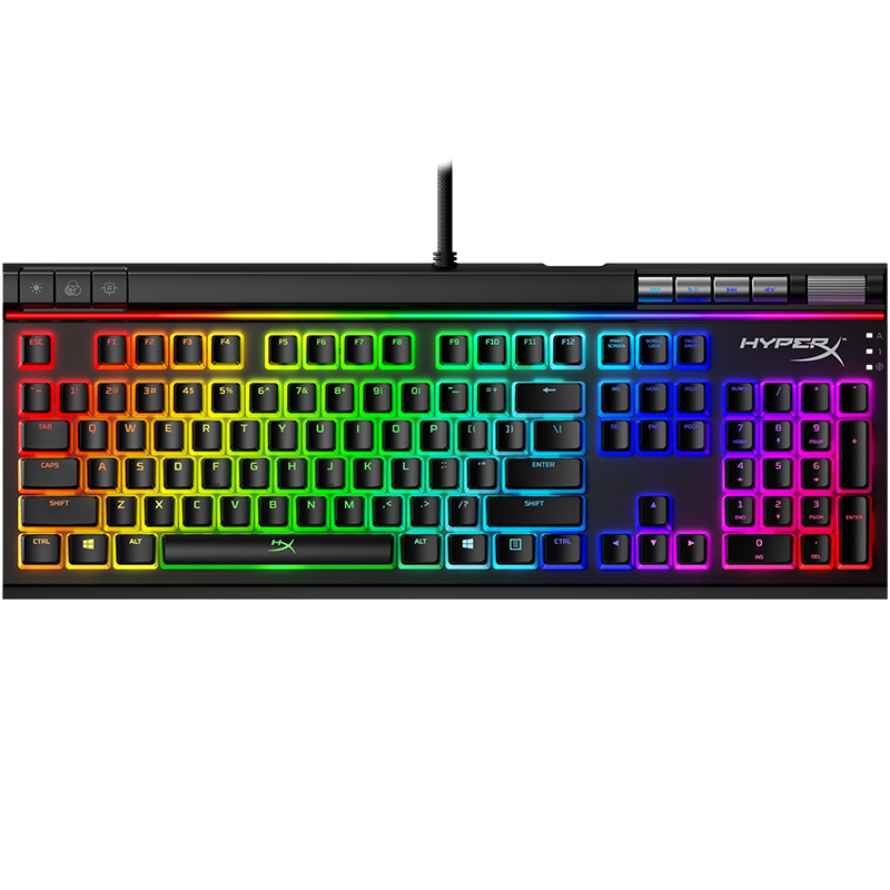 莱昂外设hyperxalloyelite红轴机械游戏键盘csgo键盘