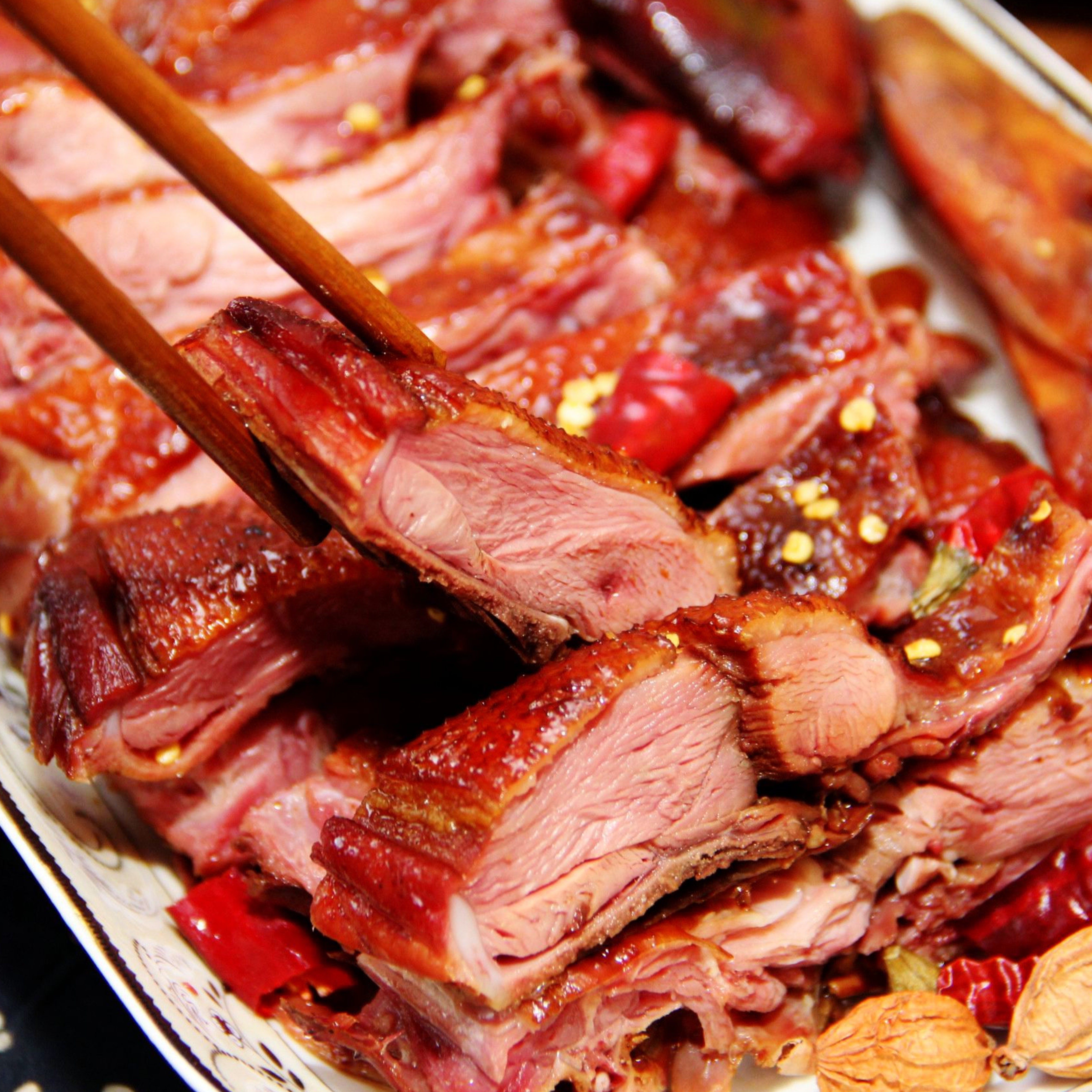 四川特产彭州九尺板鸭五香卤味鸭肉1000g零食鸭肉