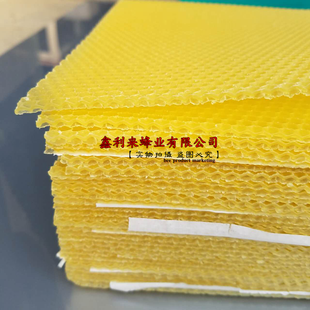 养蜂工具巢础优质中蜂巢础巢基蜂脾巢脾30片深房巢础包邮蜡片