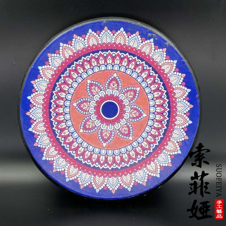手鼓新疆民族牛皮彩绘手工手工制制作舞蹈演出堂鼓