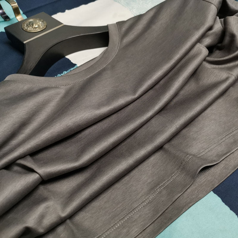 桑蚕冰丝衣服运动衣运动超薄短袖蚕丝丝光100支t恤