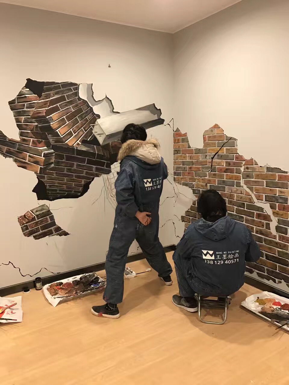 新品推荐苏州上海无锡手绘墙涂鸦3d立体画壁画墙面彩绘包邮 - 江浙沪