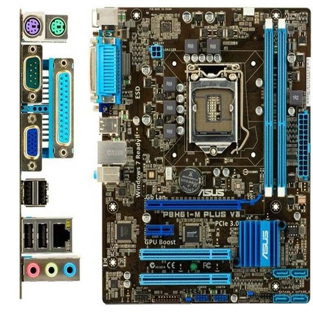 华硕p8h61-mplusv3h61主板全集集成小板支持主板