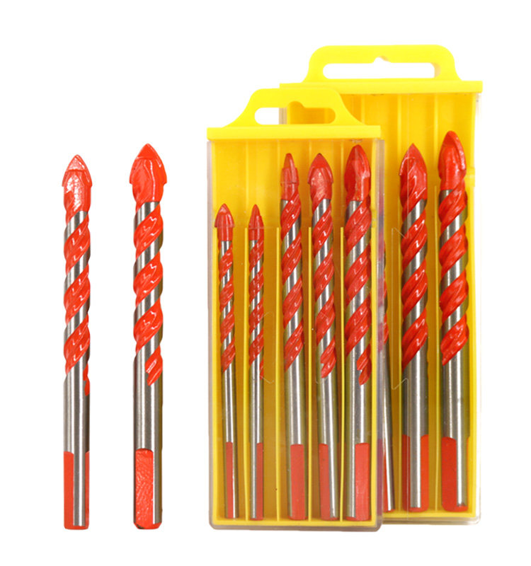 多功能瓷砖陶瓷玻璃混凝土墙壁手电钻三角合金钻头6mm开孔器套装