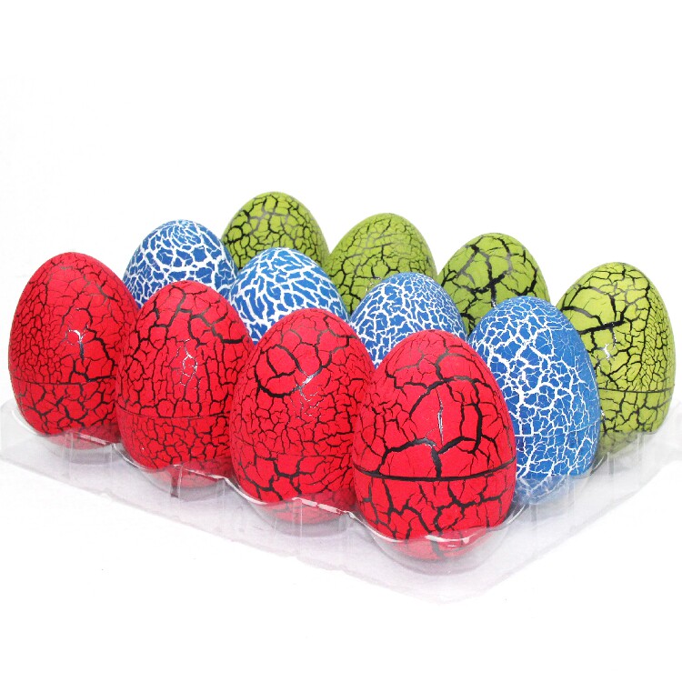 裂纹拼装恐龙蛋玩具仿真动物模型4d立体拼插仿真