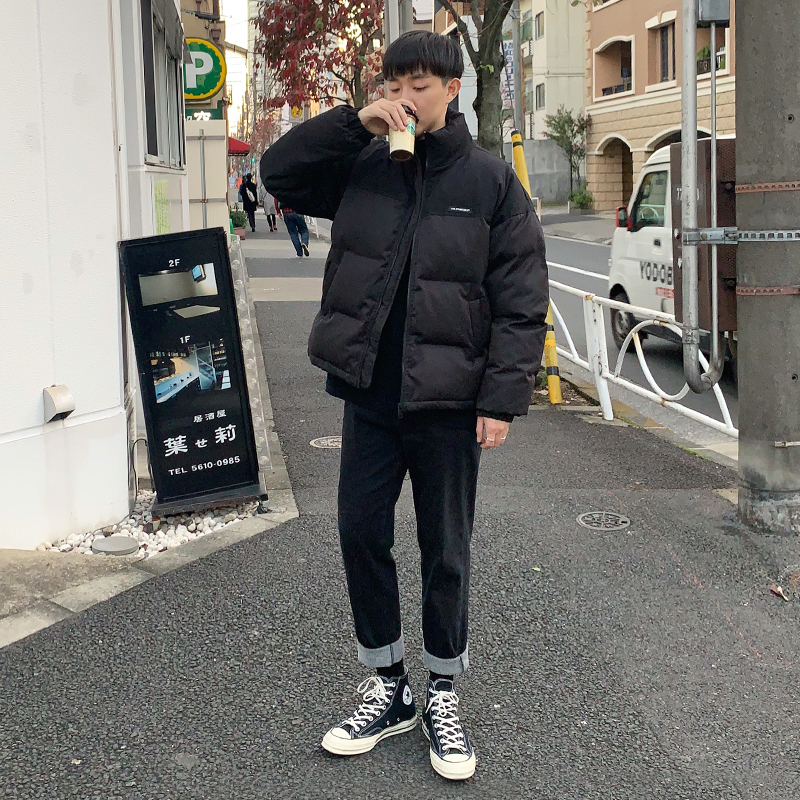 方寸先生棉衣男韩版新款棉服冬季加厚面包服2021男士冬季外套潮