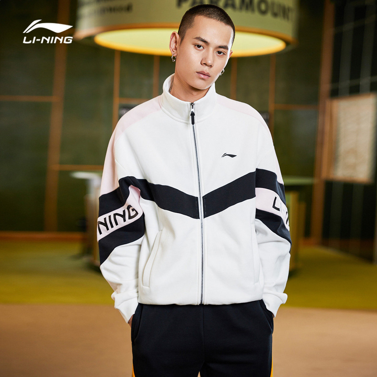李宁卫衣新款官网时尚潮流外套男女秋季运动卫衣