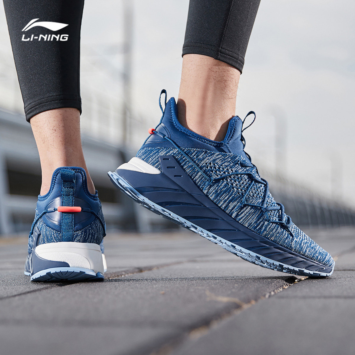 李宁跑步鞋男鞋官方夏季新款锋刃透气减震跑鞋鞋子男士低帮运动鞋