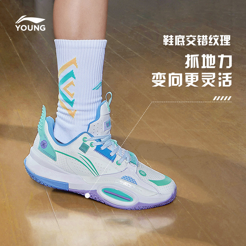 球鞋李宁全城allcity10beng科技儿童篮球男大运动鞋