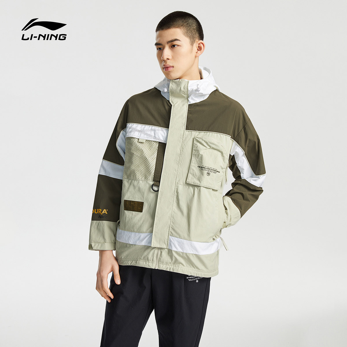 李宁风衣男士旗舰官网2021新款开衫长袖外套运动风衣